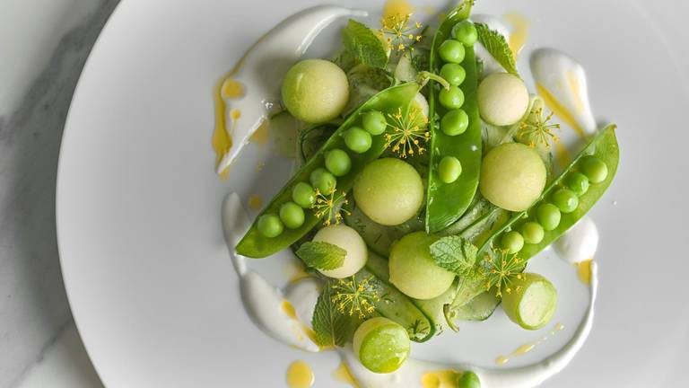 Fruity Cucumber Salad with Melon & Linseed Oil