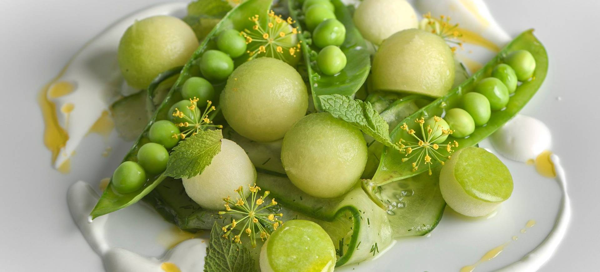 Fruity Cucumber Salad with Melon & Linseed Oil