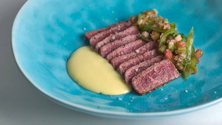 Beef Tataki with Tomato Salsa & Ginger Mayonnaise