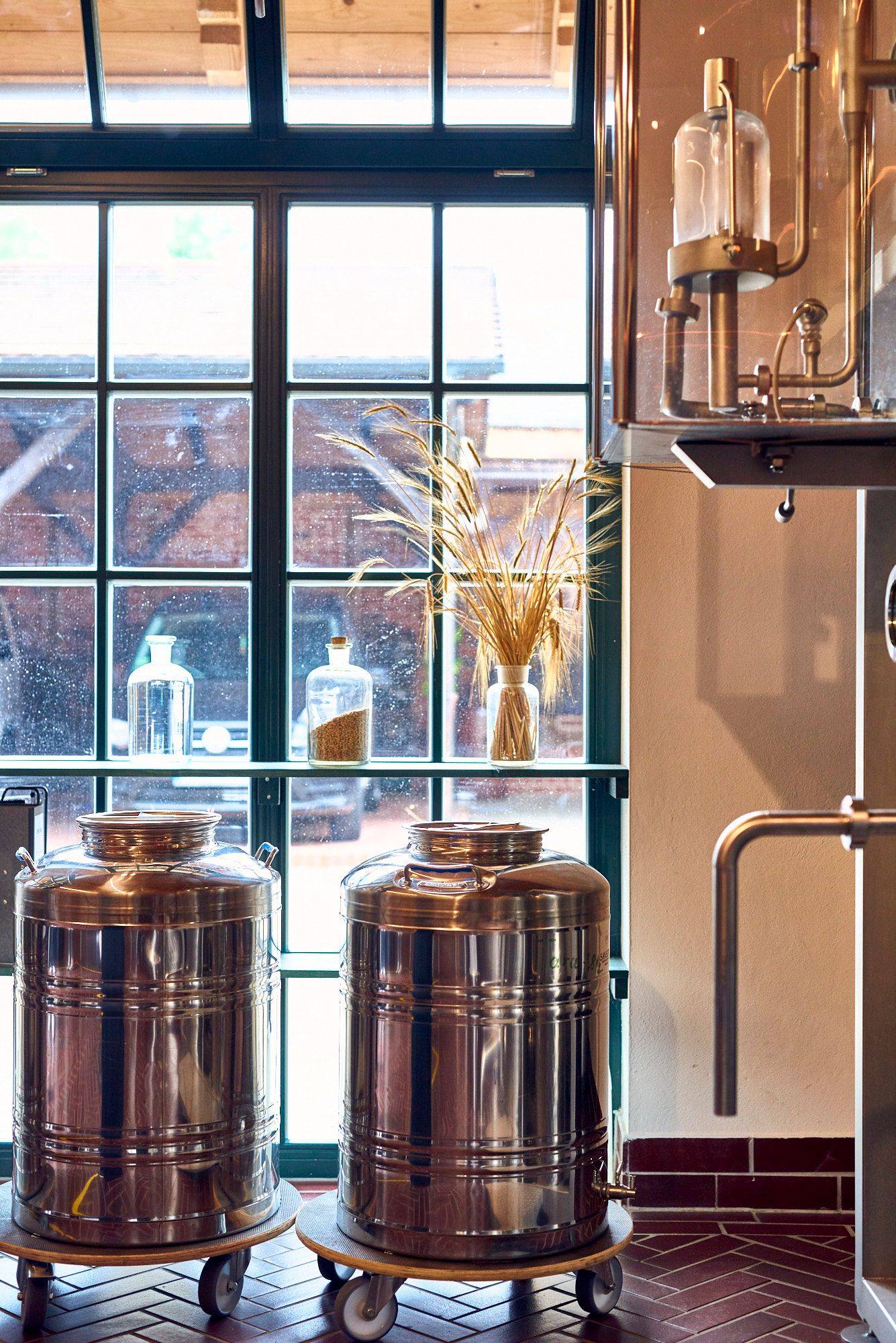 rye whiskey production at the spreewood distillers of stork club in schlepzig in schlepzig