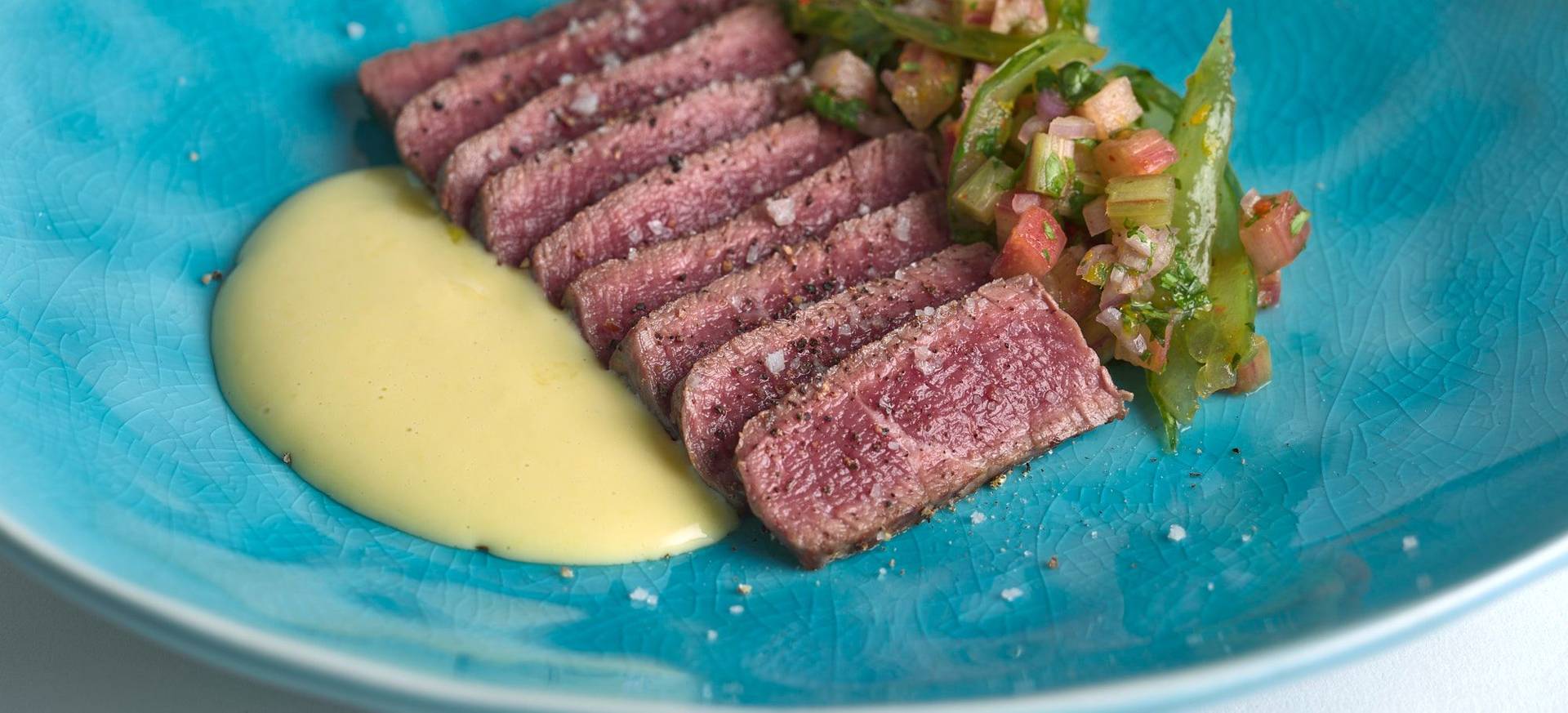 Beef Tataki with Tomato Salsa & Ginger Mayonnaise