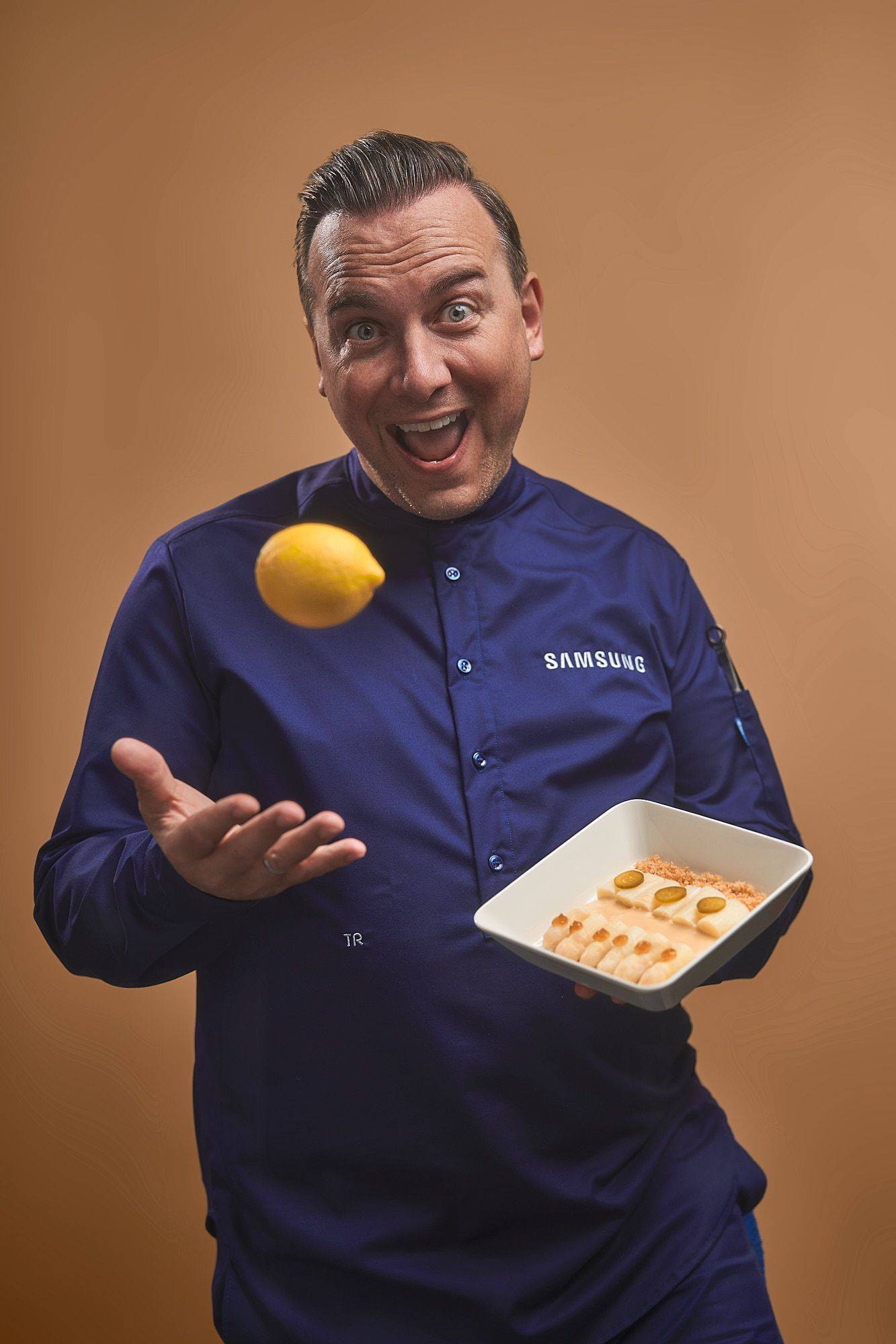 portrait photography for samsung with celebrity chef tim raue