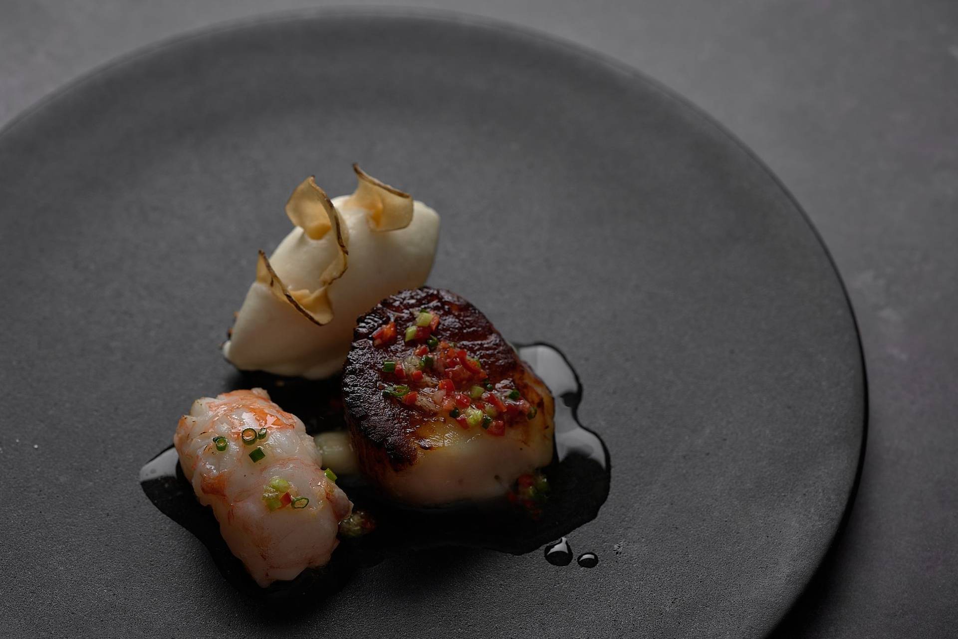 norway-lobster-scallop-and-jerusalem-artichoke-ice-cream-at-le-duc-salon norway lobster scallop and jerusalem artichoke ice cream at le duc salon