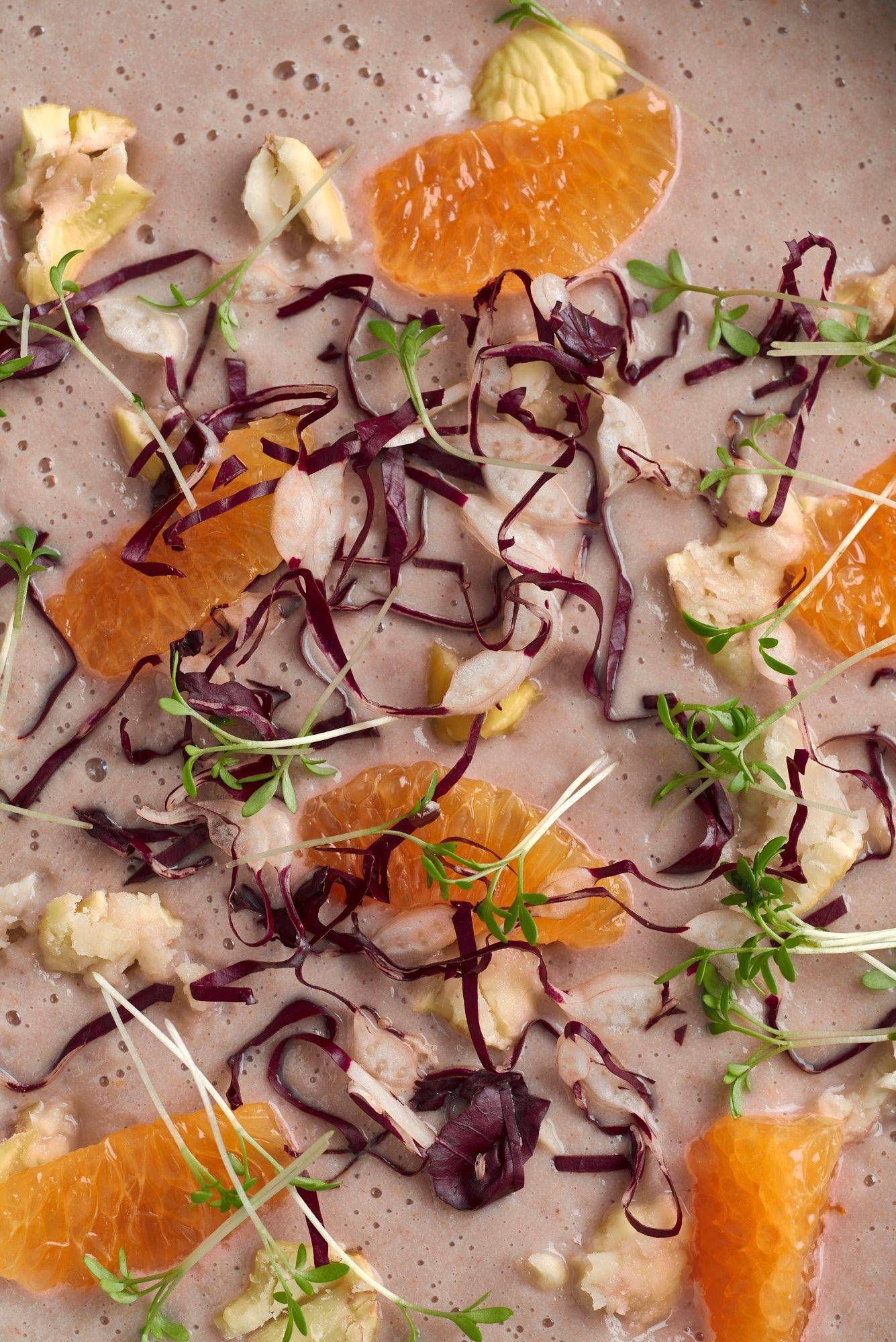 parsnip-soup-with-radicchio-tangerine-and-chestnuts parsnip soup with radicchio tangerine and chestnuts