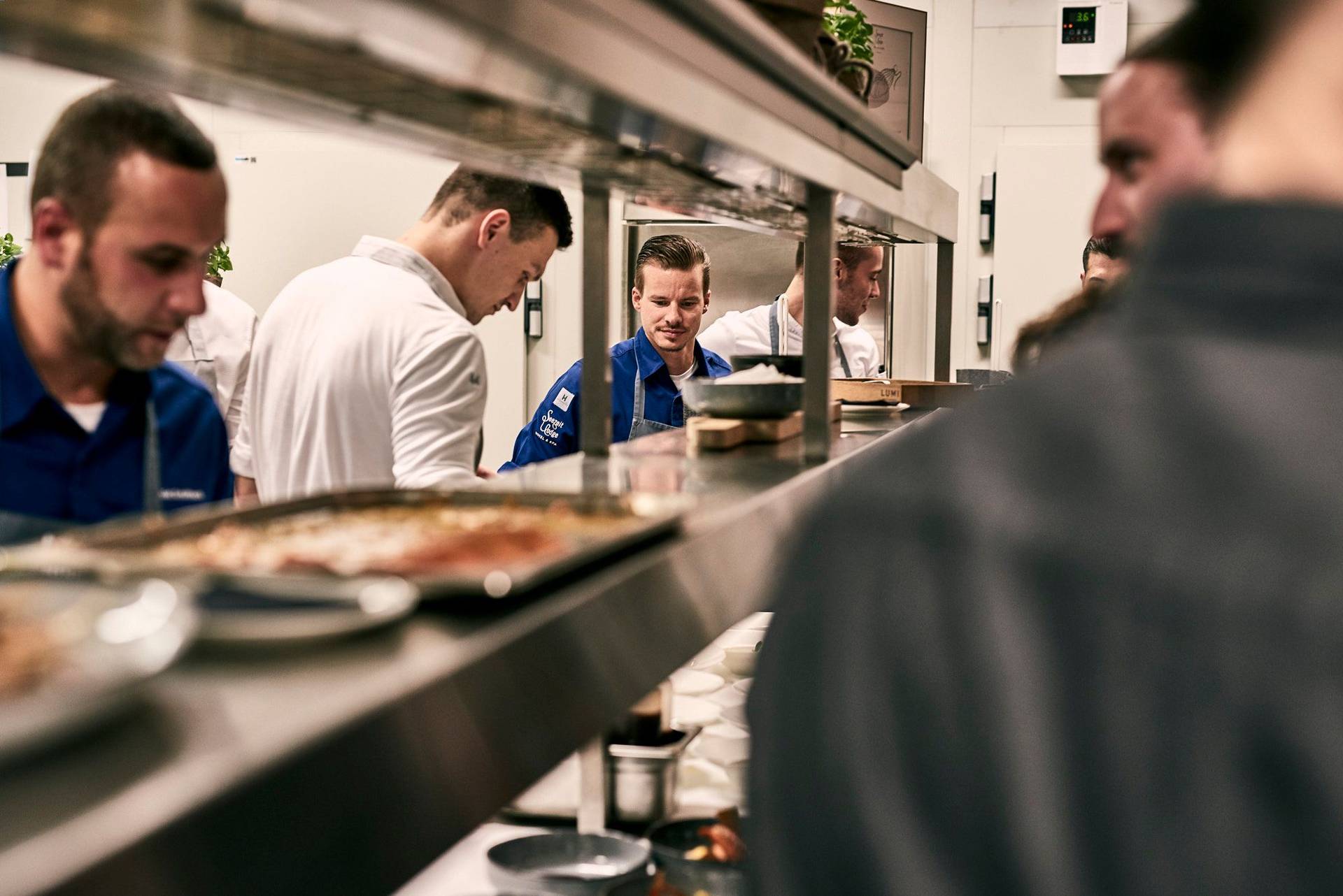 köche der seezeitlodge am bostalsee kochen mit freunden