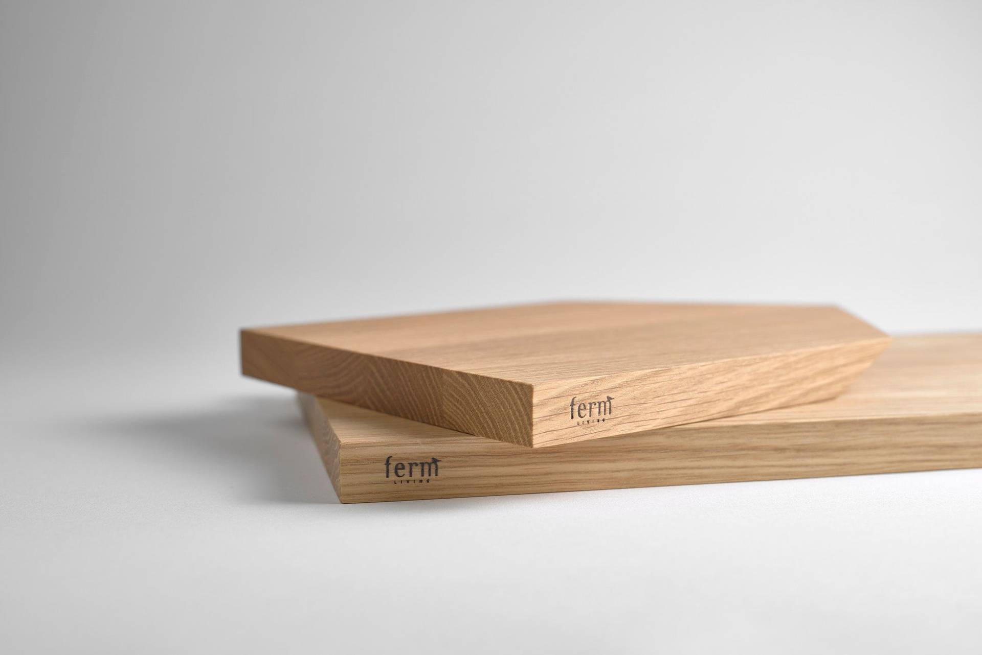 wooden-cutting-boards-by-danish-ferm-living two wooden cutting boards by danish ferm living on white background