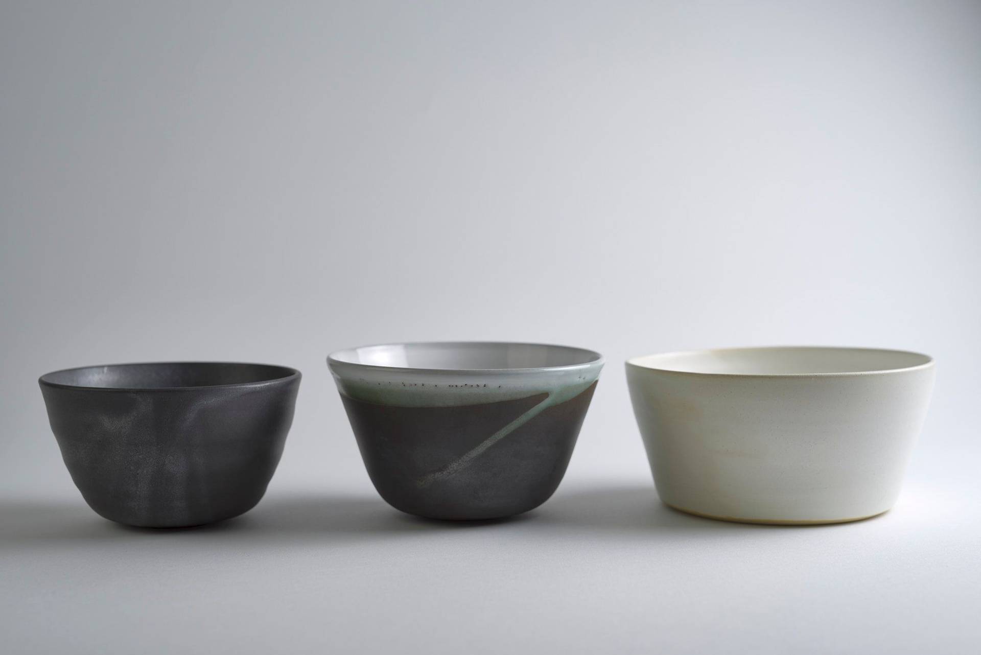 ceramic-tableware-by-ceramics-3punktf ceramic tableware by German ceramic artist Melanie Follmer of ceramics 3punktf on white background