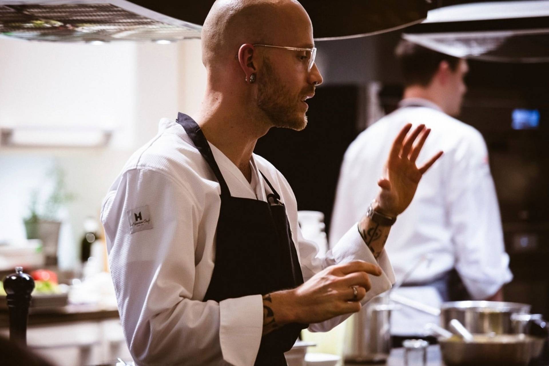 profikoch ben donath beim showkochen