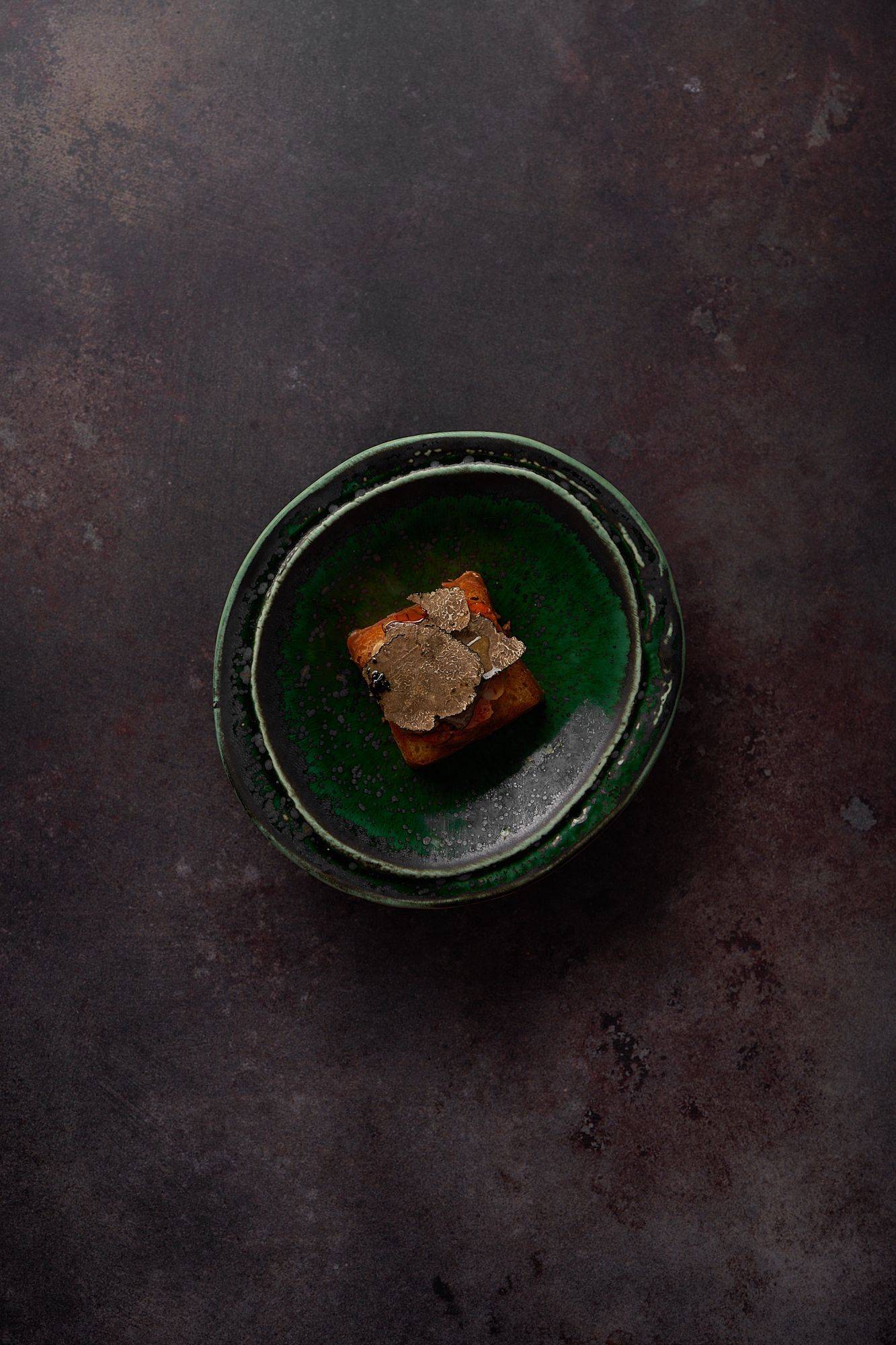 brioche-monkfish-liver-truffle-and-nori-mayonnaise-at-le-duc-salon brioche monkfish liver truffle and nori mayonnaise at le duc salon