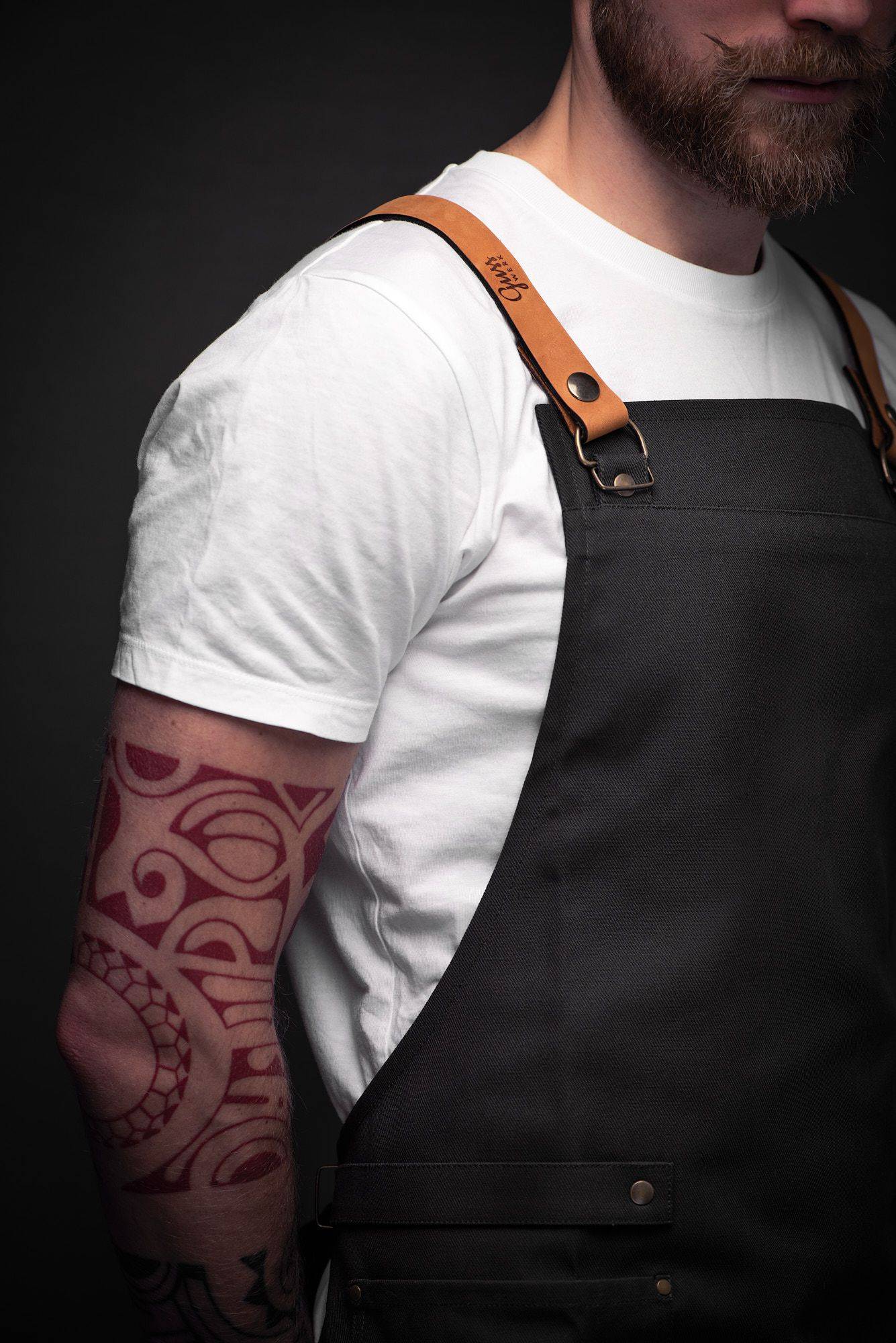 Ben Donath wearing a gusswerk apron